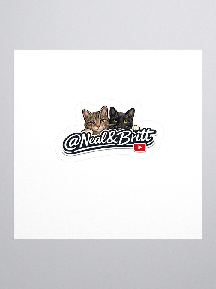 Cats - N&B Large Sticker product image (2)
