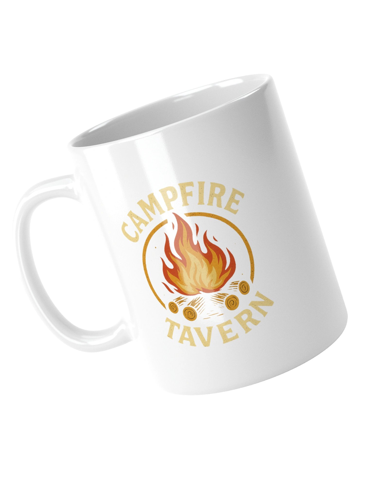 Campfire tavern | White Glossy Mug | Right handed product image (4)