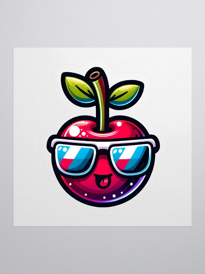 Cool Cherry Sunglasses Sticker product image (1)