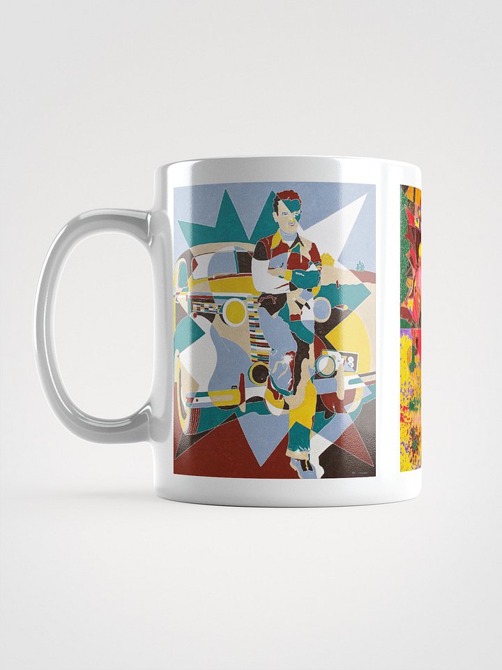 Three Masterwork Cars on White Glossy Mug product image (1)