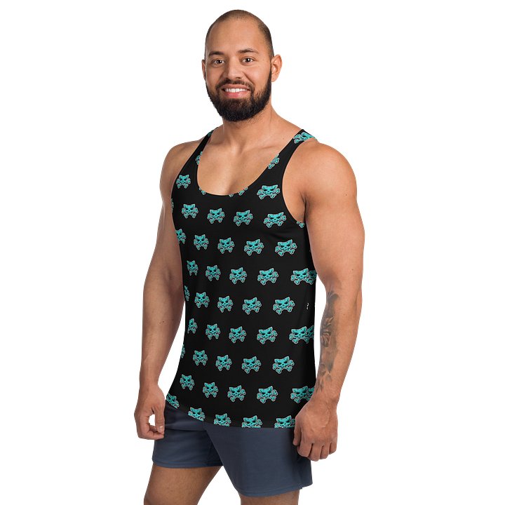Turquoise Skull Designer Tank Top product image (2)