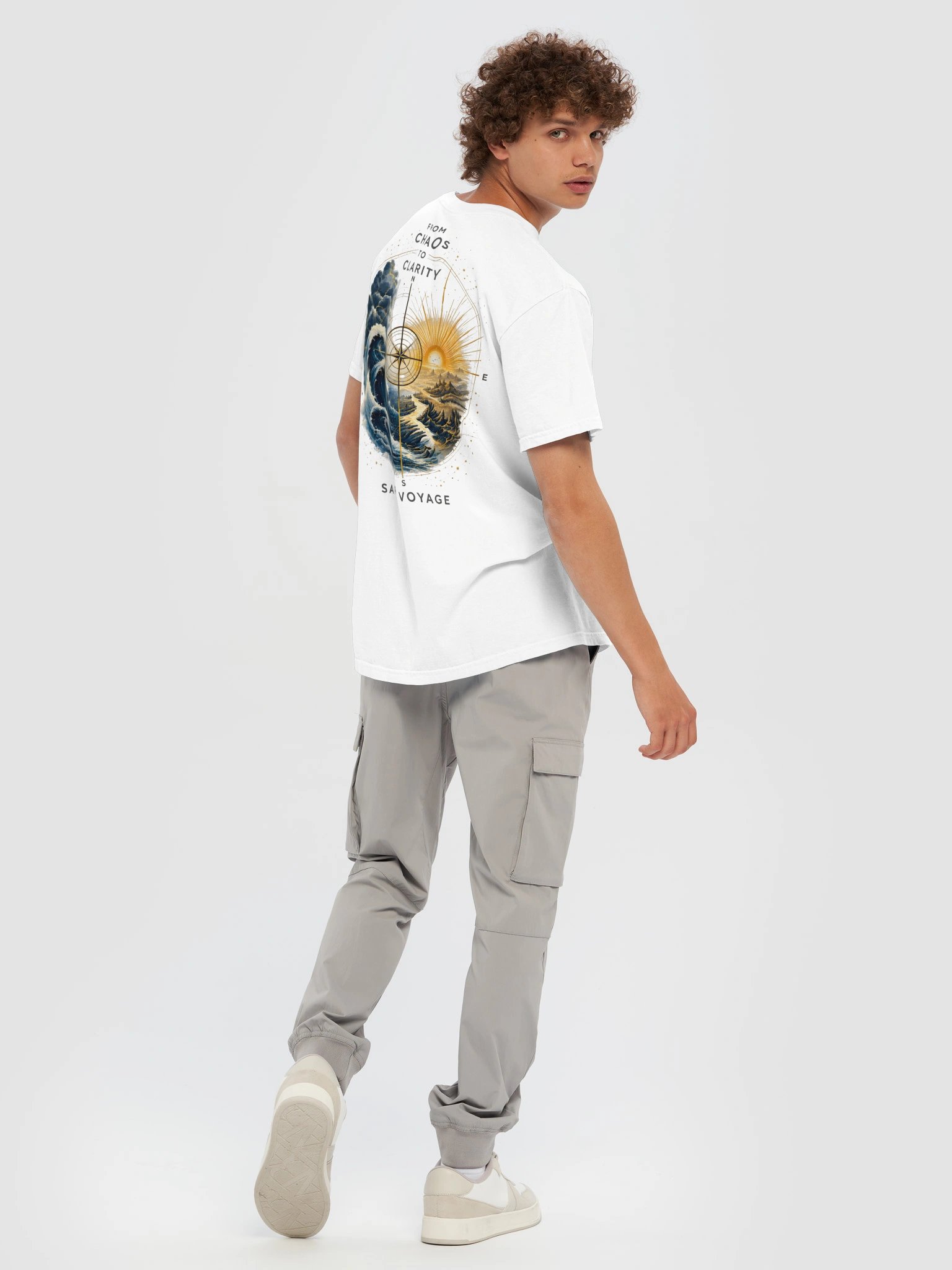 Basic T-shirt, crew neck, back side artwork product image (8)