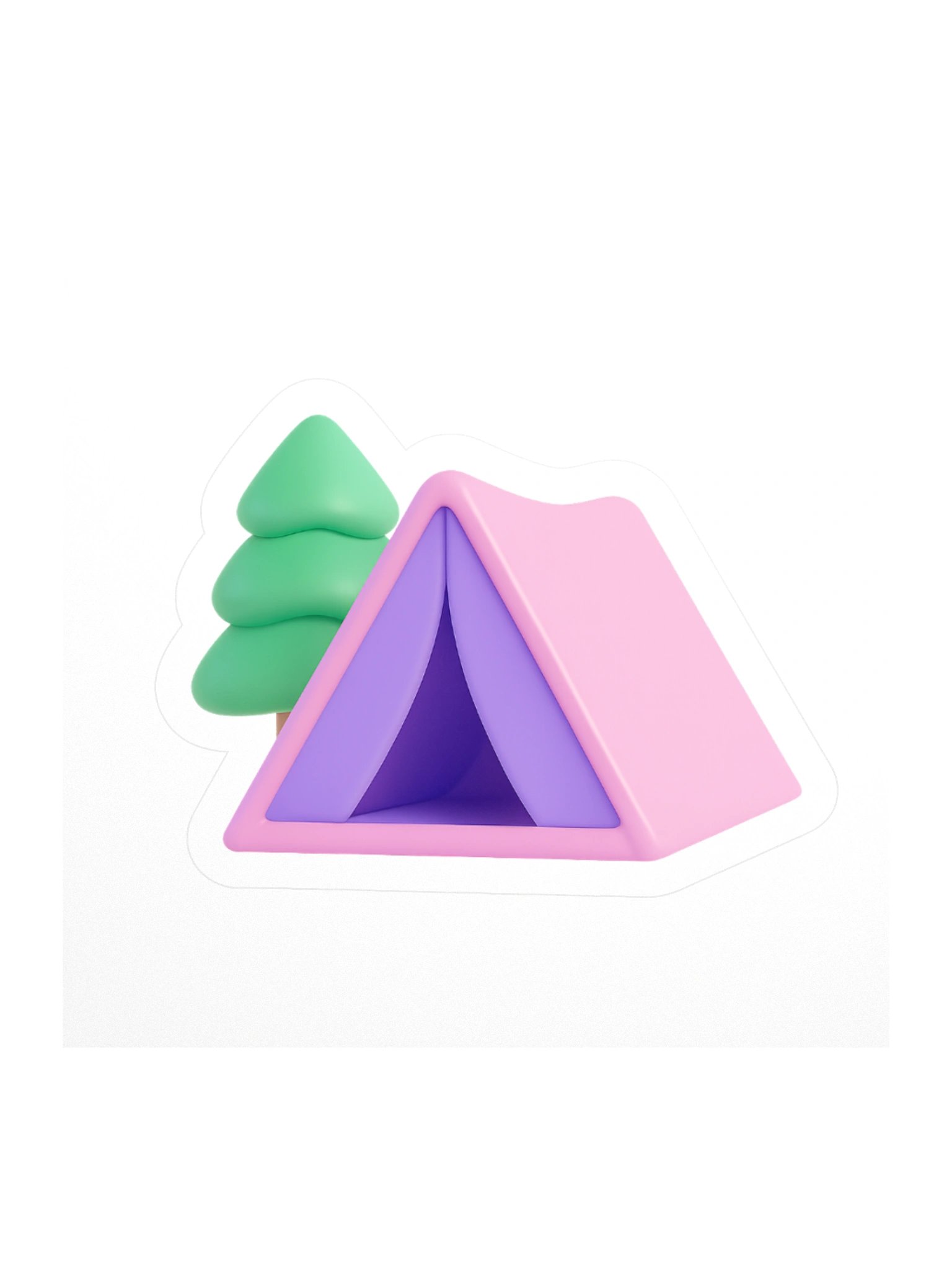 Camp Tent Sticker product image (1)