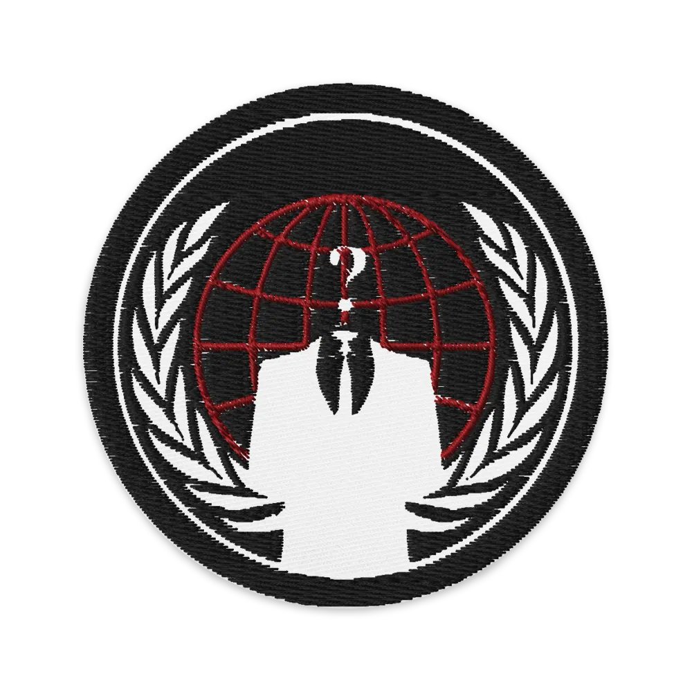 Anonymous Patch 5 (Red On Black) product image (1)