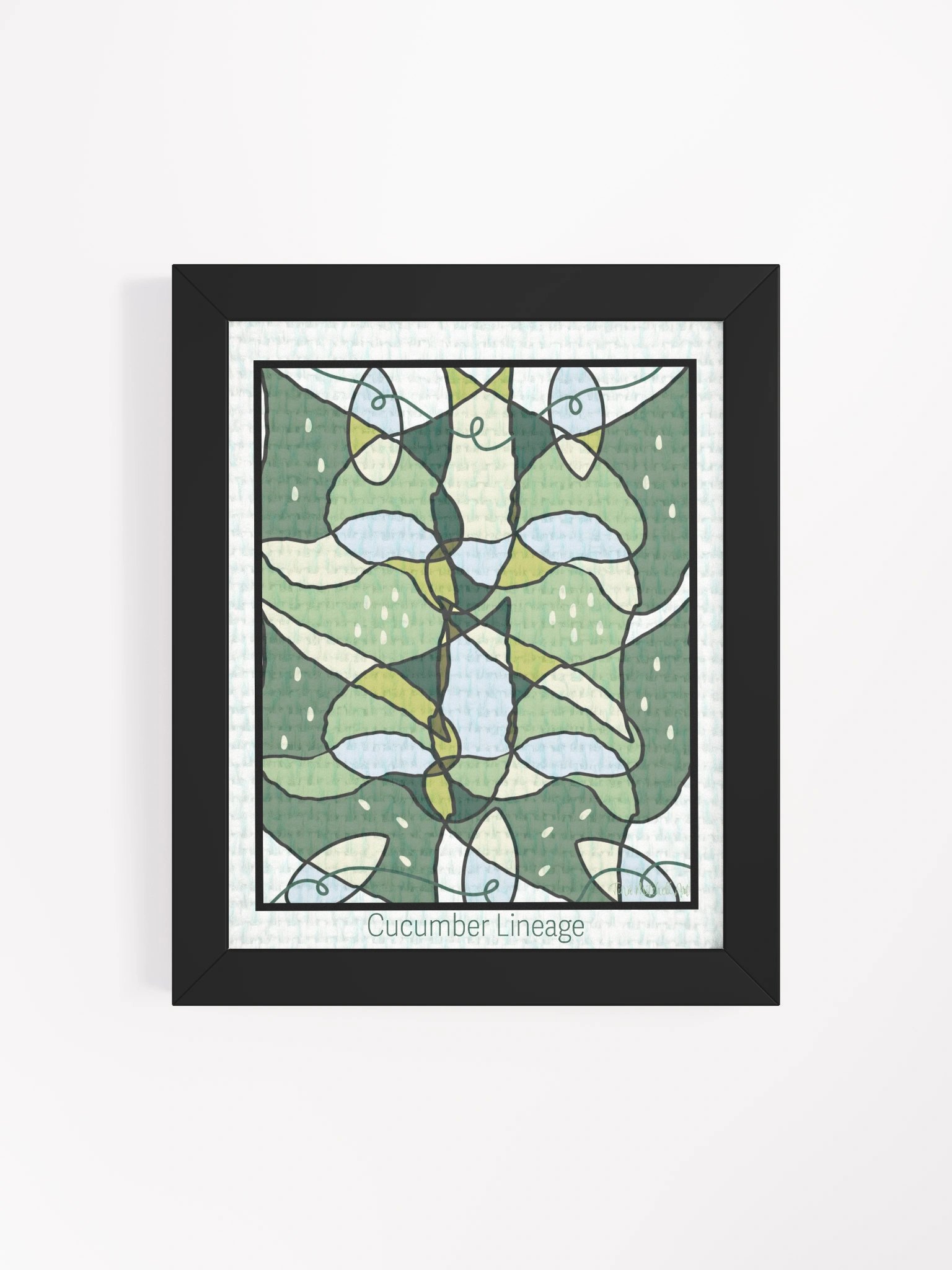 Cucumber Lineage – Framed Symmetrical Art Print product image (5)