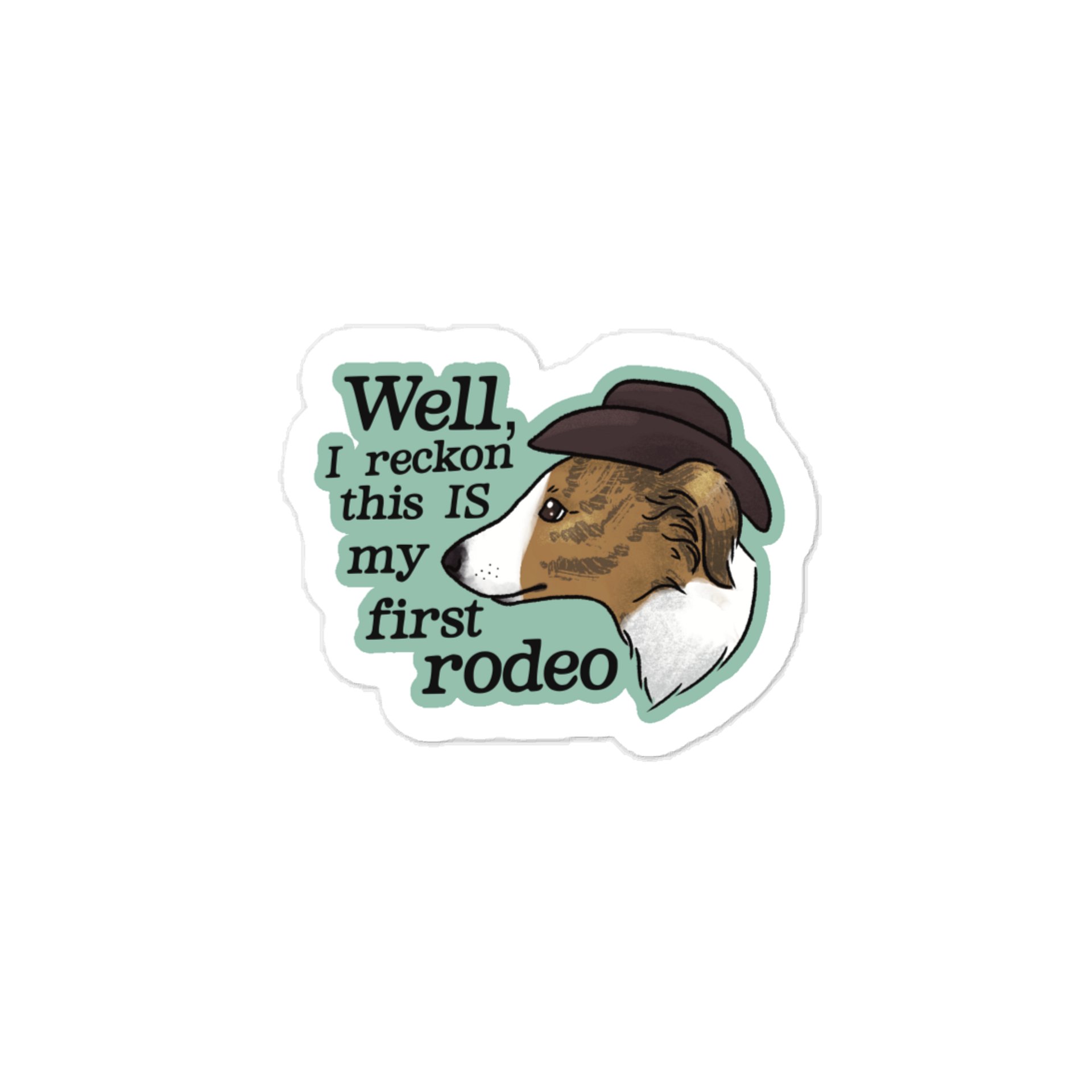 First Rodeo Puppy - Dorito Brindle - Sticker product image (1)