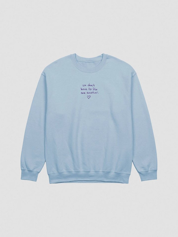 ONE ANOTHER (purple) embroidered crewneck product image (2)