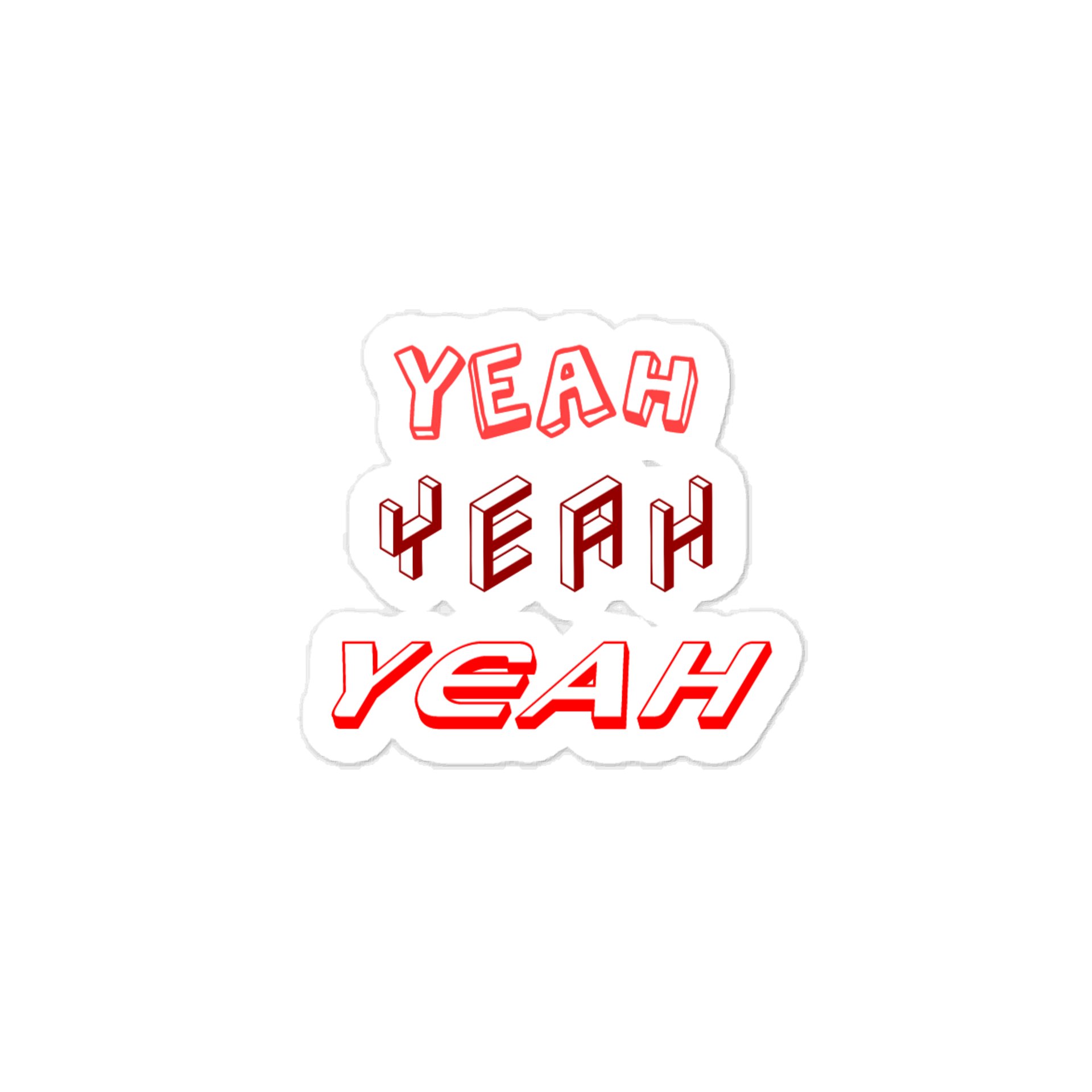 Yeah Quote Sticker product image (1)