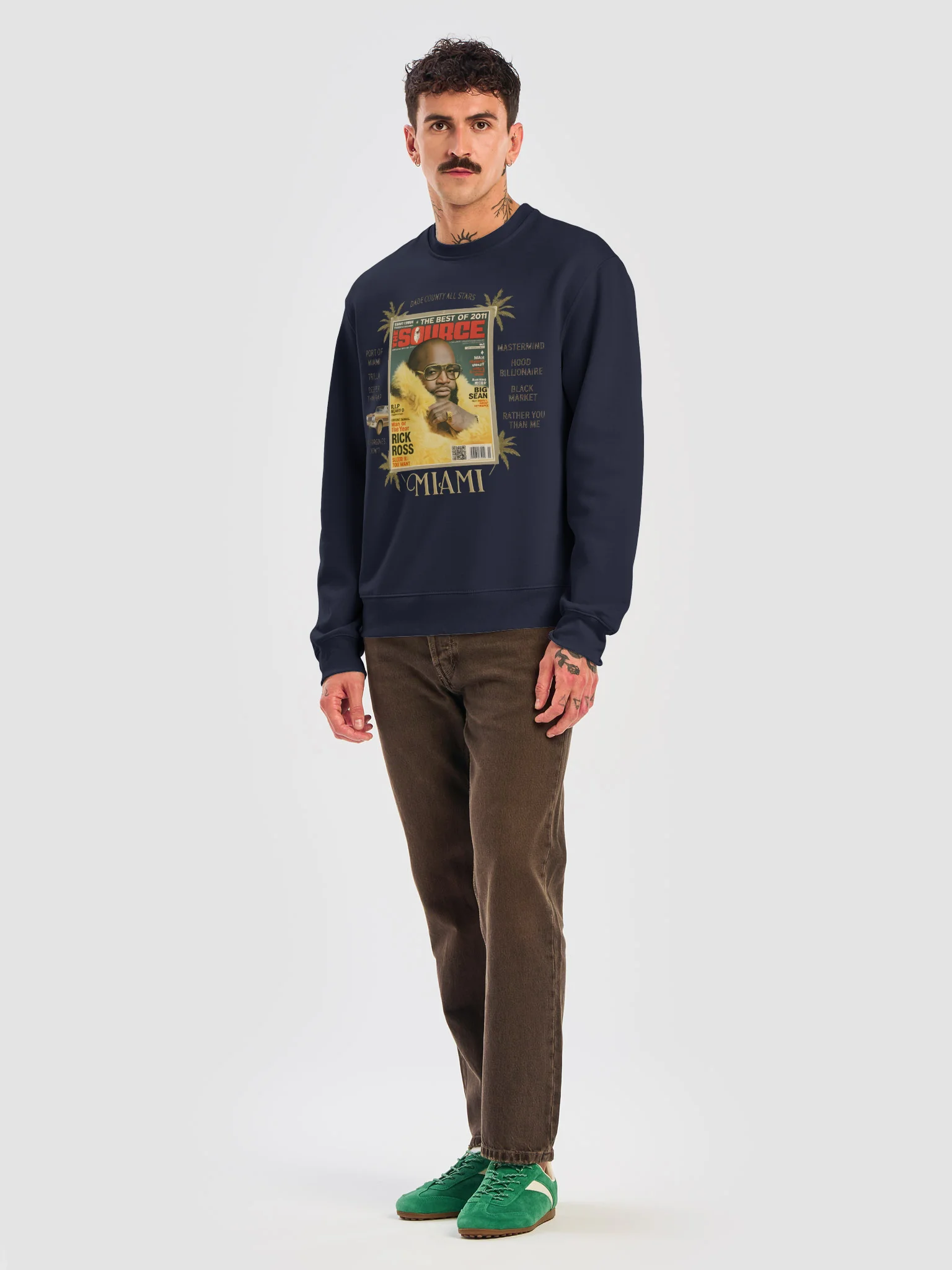 Rick Ross Miami Collage Oversized Sweatshirt product image (16)