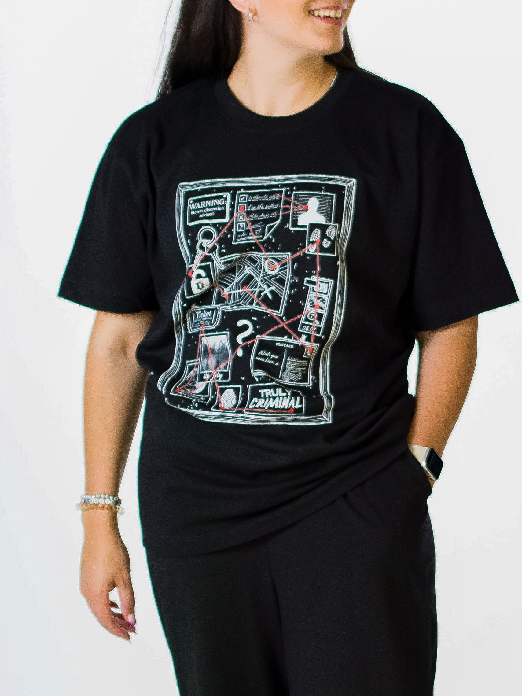 Truly Criminal Evidence Board T-Shirt product image (3)