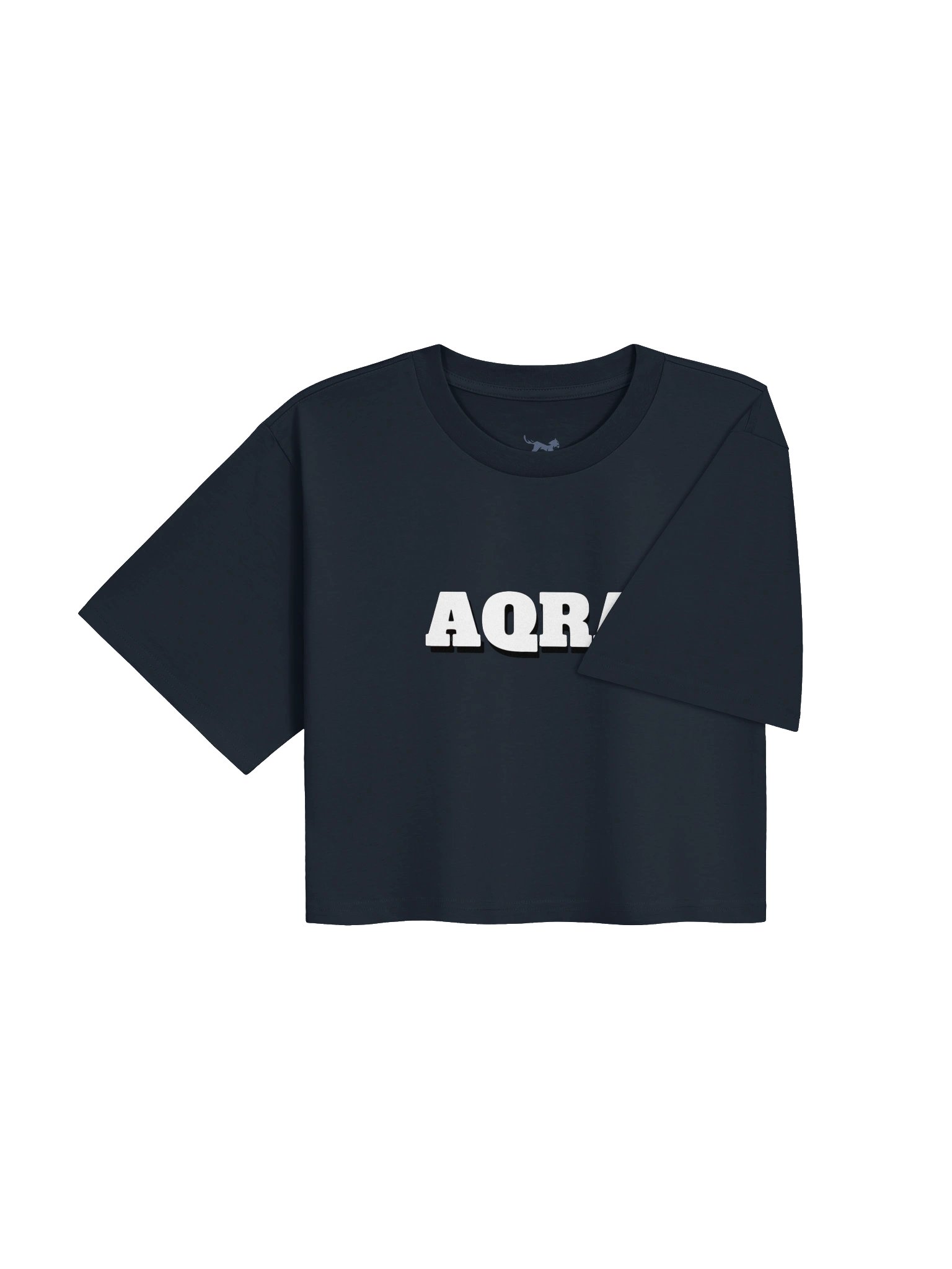 AQRA Bold White Wordmark Crop Tee product image (8)