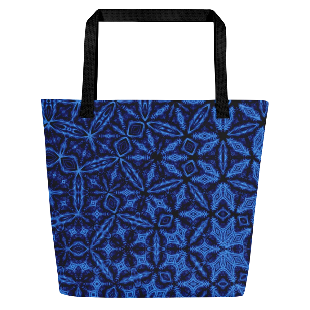 Indigo Lattice Carryall Tote product image (3)