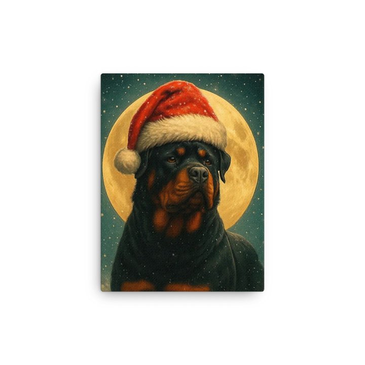 Festive Rottweiler Santa Thin Canvas product image (13)