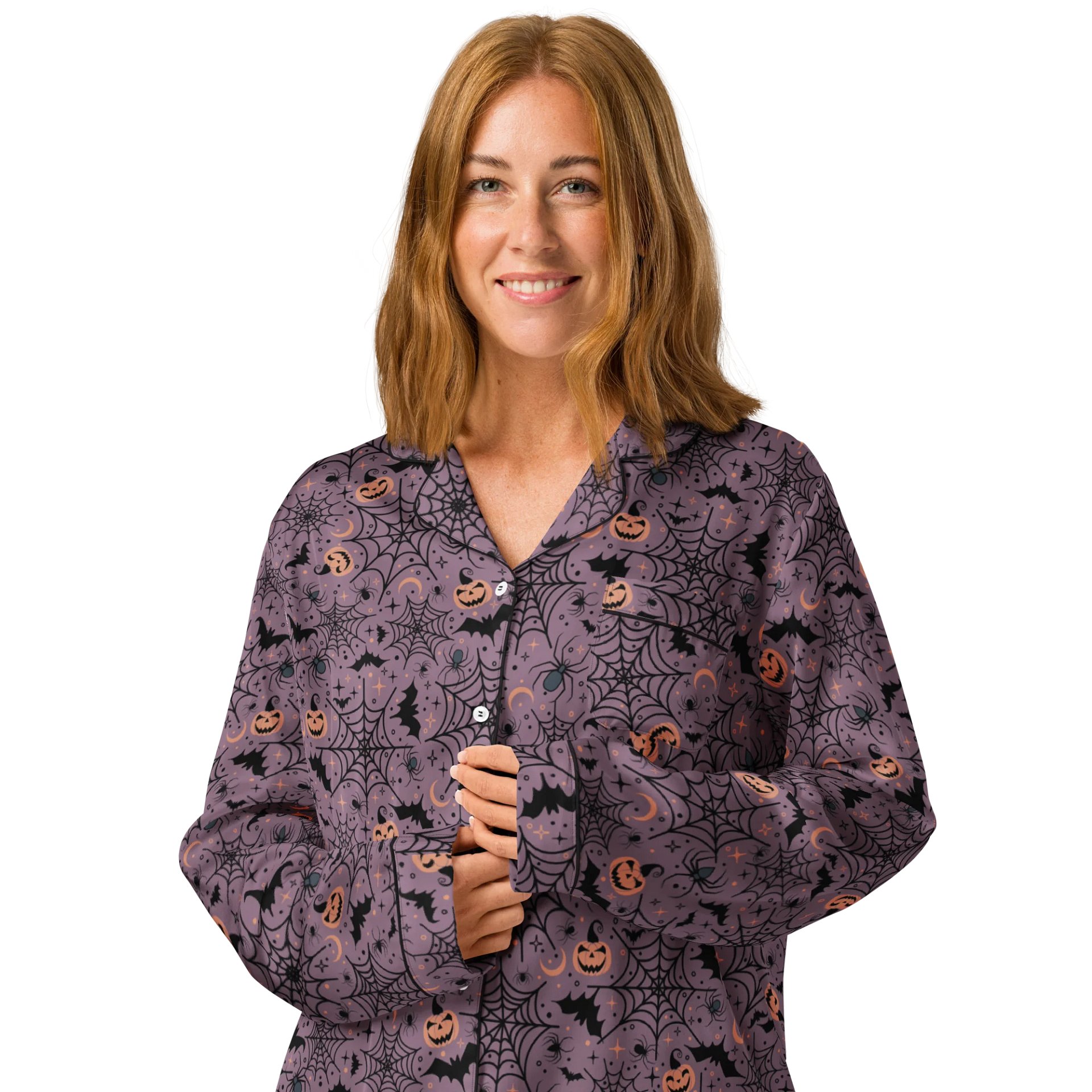 Retro Halloween Pajama Shirt in Purple product image (3)