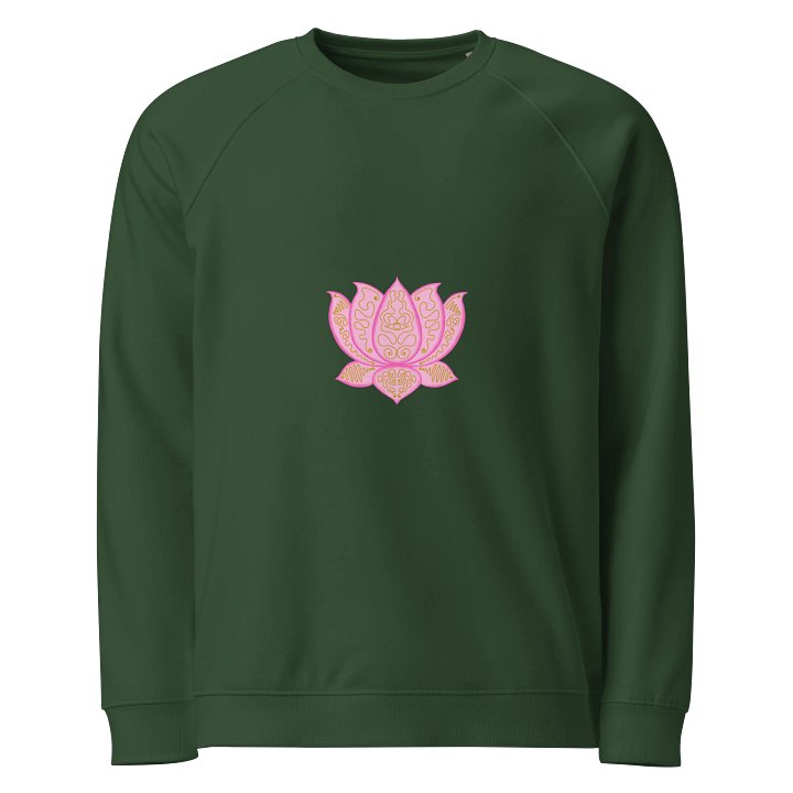 Golden Lotus Unisex Organic Sweatshirt product image (1)