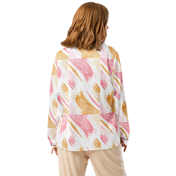 Pink Orange Abstract Pajama Top product image (2)