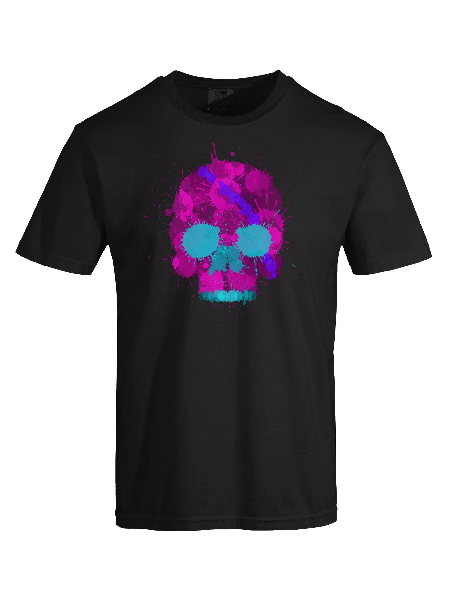 Pink Splatter Skull Tee product image (21)