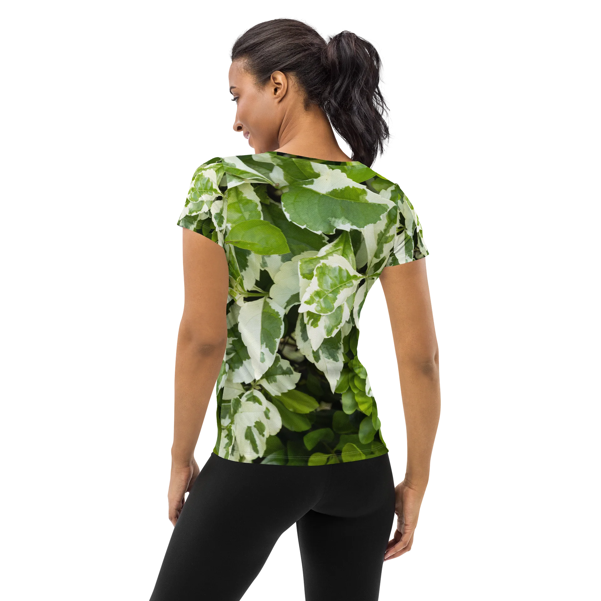 Moss & Parch All-Over Print Women's Athletic T-Shirt product image (2)
