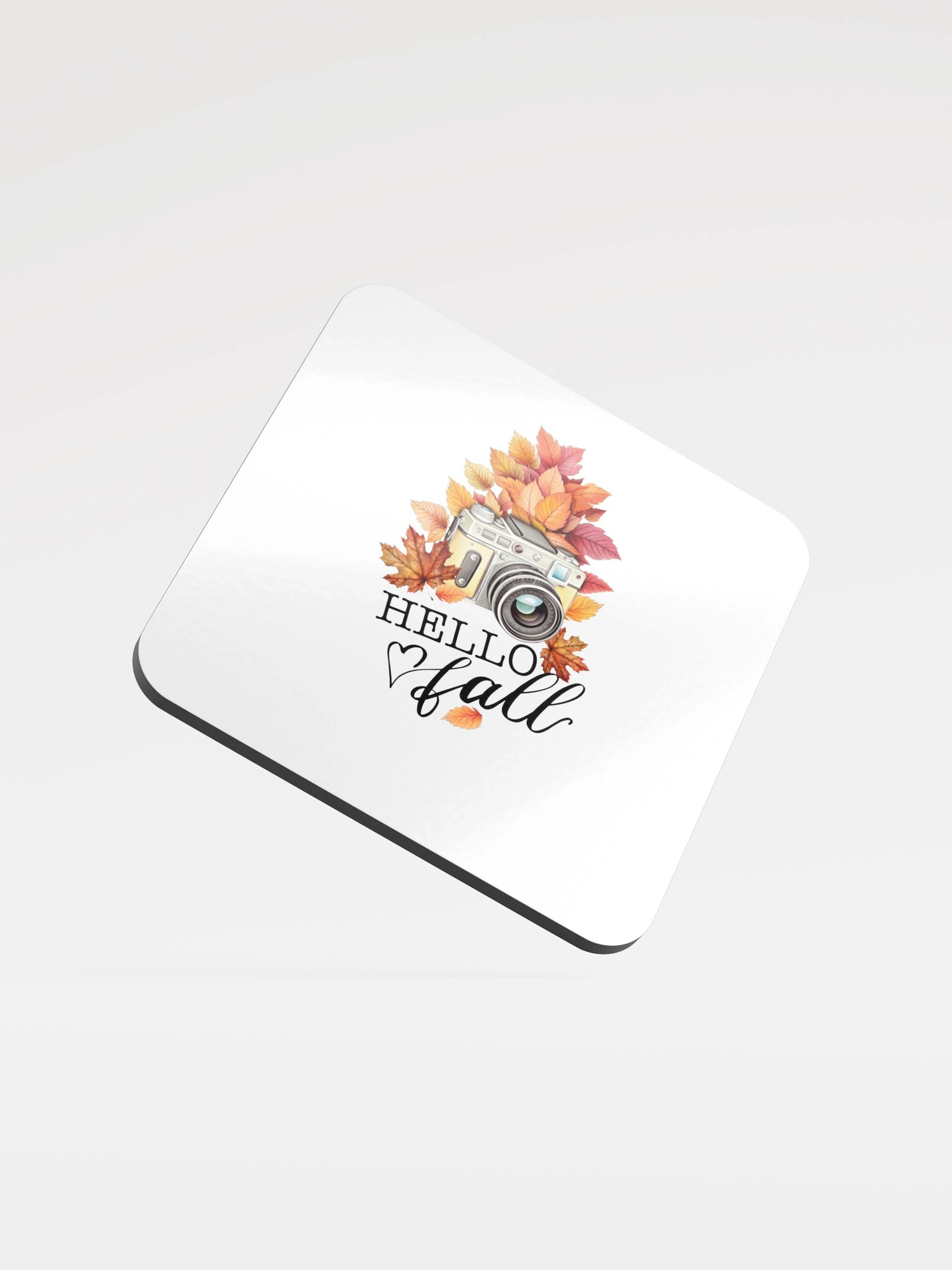 Peace Within Autumn Camera Glossed Cork Coaster product image (1)