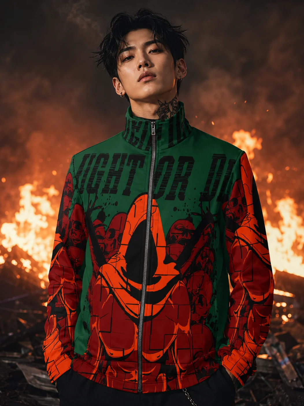 GreenLightStop Die Fighting Zip Jacket product image (1)