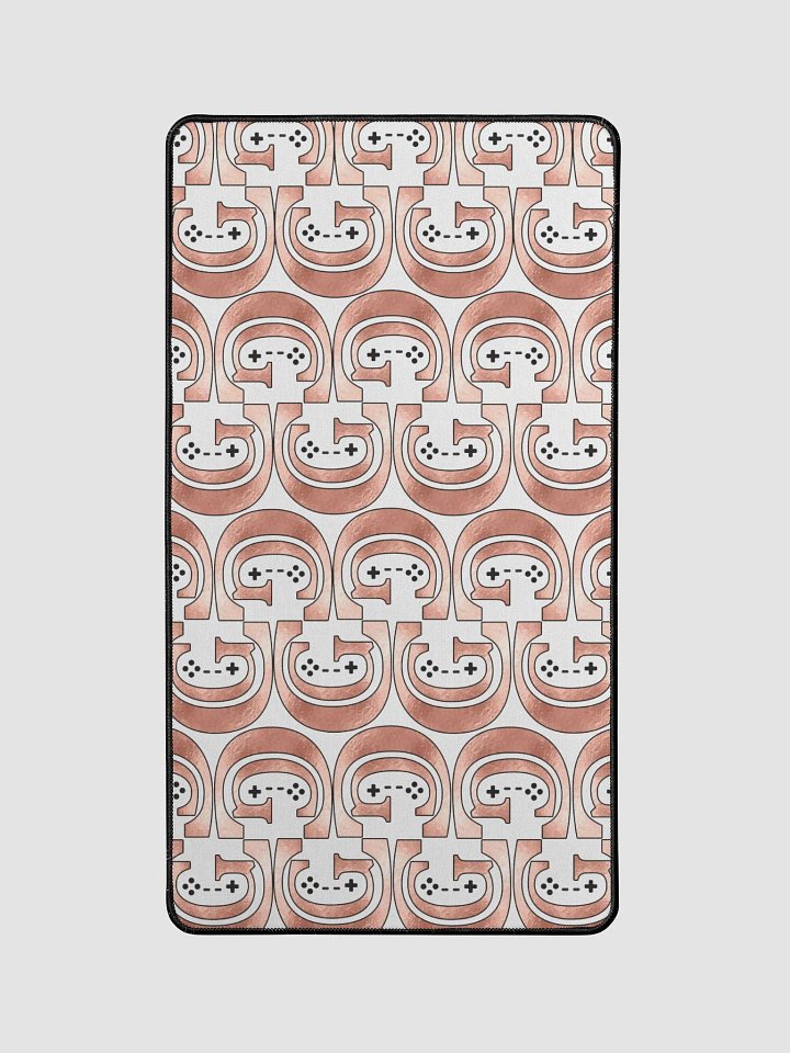 Light Rose Gold Logo Pattern Mouse Pad product image (1)
