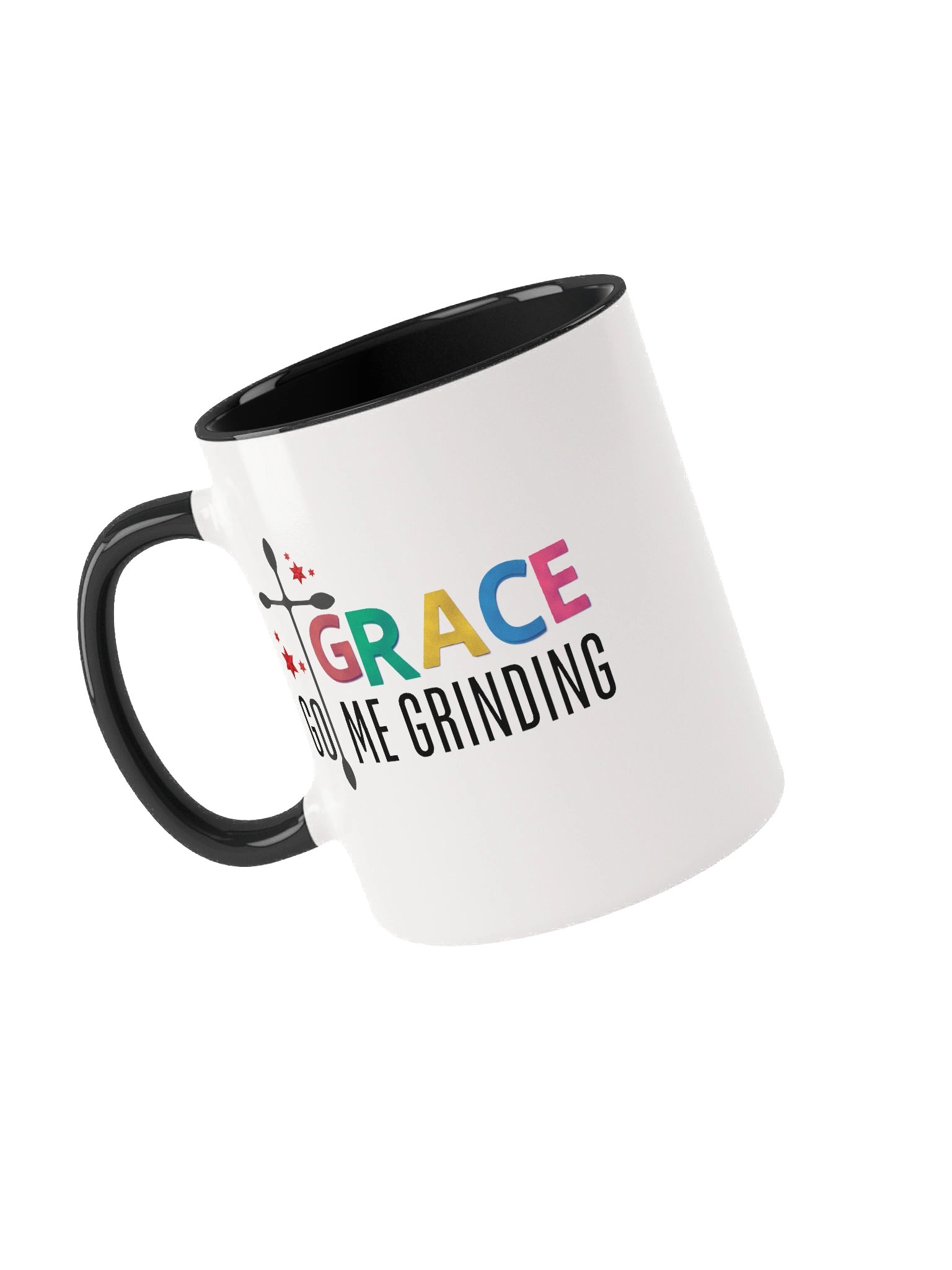 Grace Got Me Grinding Christian Double-Tone Mug | Faith Hustle Coffee Cup | Inspirational Gift for Women of Faith product image (12)