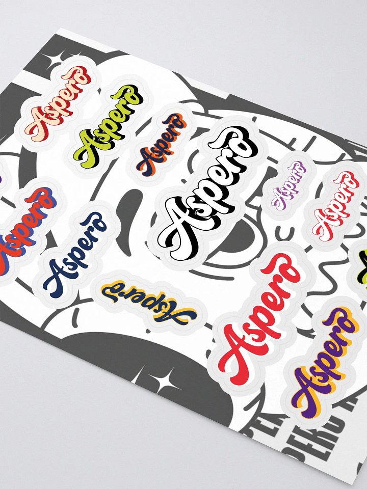 Aspero Typography Delight Sticker Sheet product image (2)