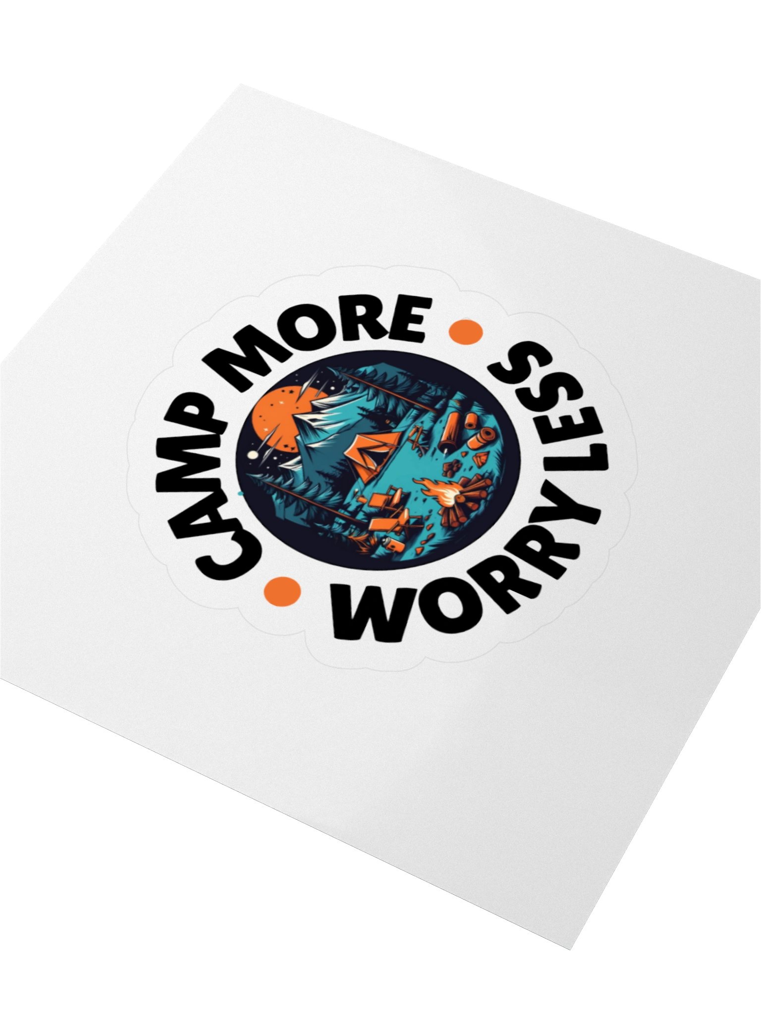 Camp More Worry Less Sticker product image (6)
