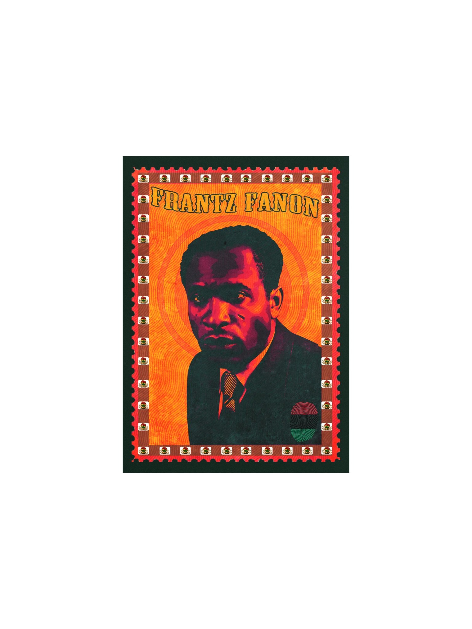 Frantz Fanon Vintage Postage Stamp Poster | Pan-African Wall Art product image (3)