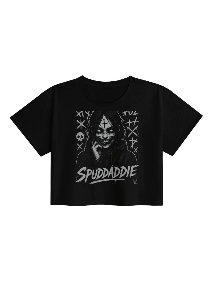 SpudDaddie // Blackout Curse Crop Tee product image (1)