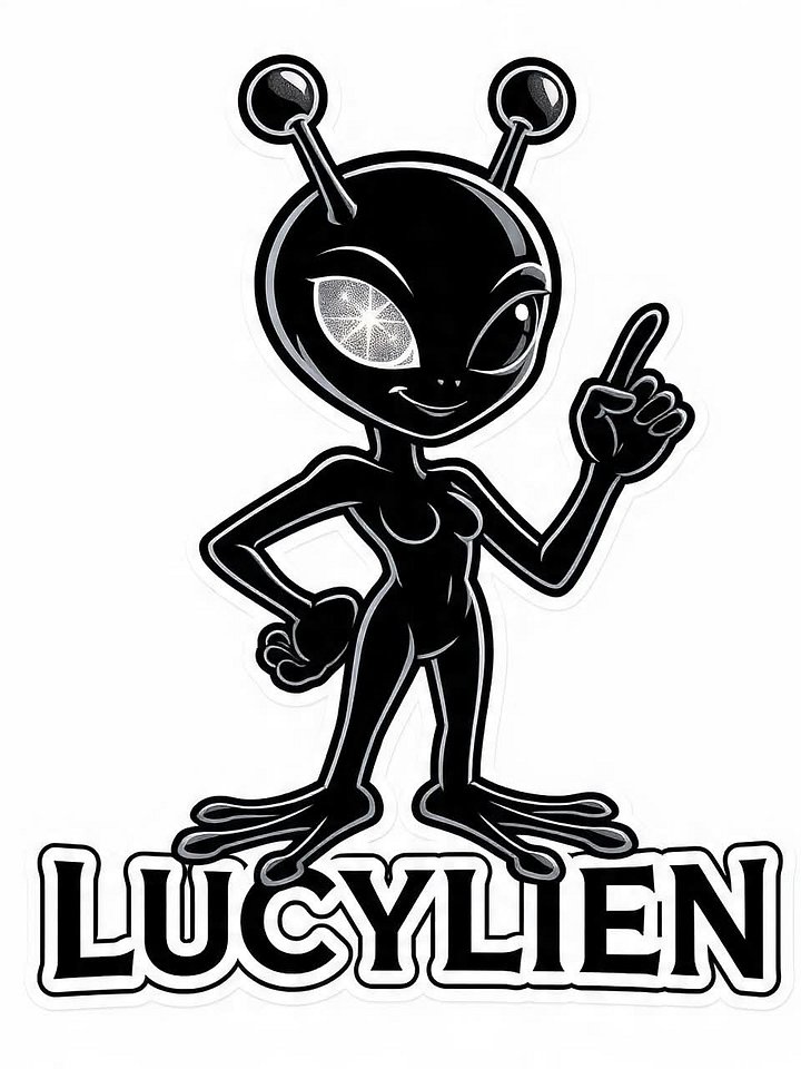 Lucylien: Point Up Sticker product image (1)