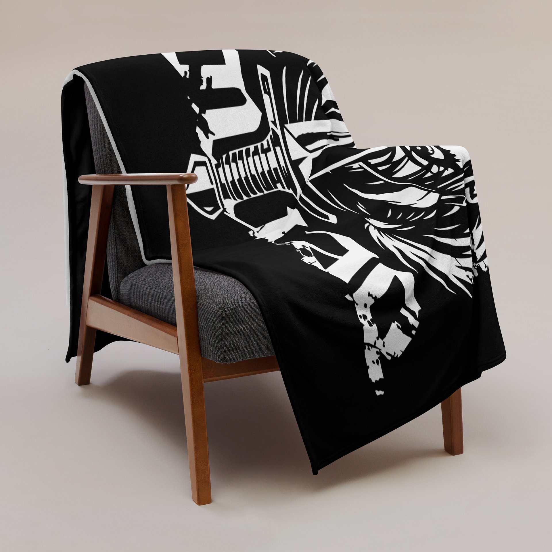 Demon Witch Records Black Throw Blankie product image (2)
