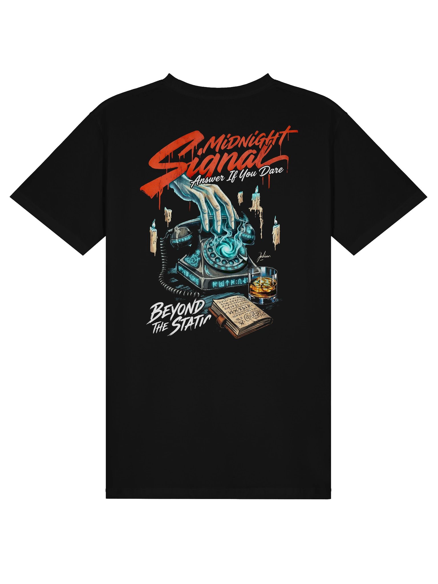 Midnight Signal" Heavyweight Graphic Tee – Premium Streetwear Shirt product image (2)