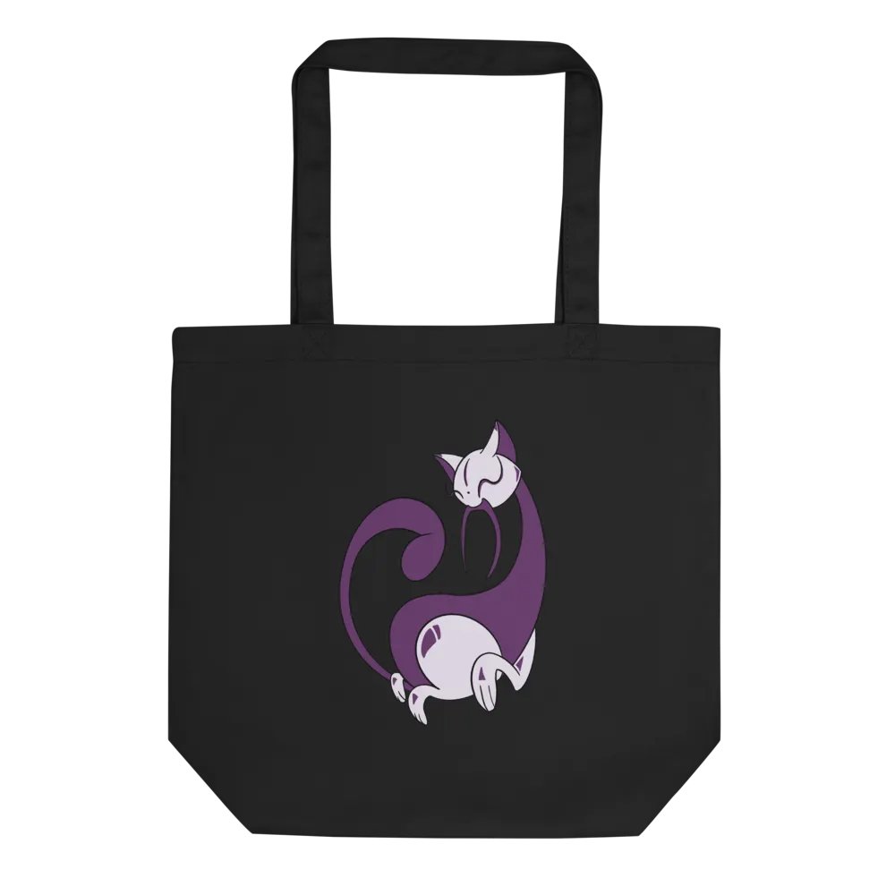 Calming Purple Cat Totebag / Black-Oyster product image (1)