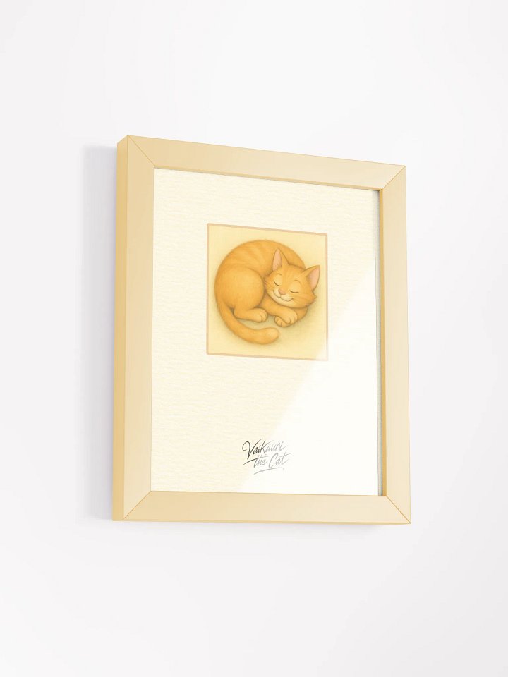 Vaikauri the Cat Framed Matte Artprint product image (4)