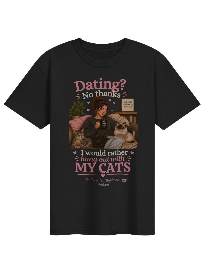 Dating? No Thanks — Cozy Cat-Lover Tee product image (1)