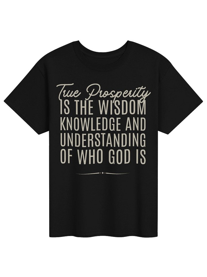 True Prosperity Is The Wisdom Knowledge And Understanding of Who God Is - T-Shirt product image (3)