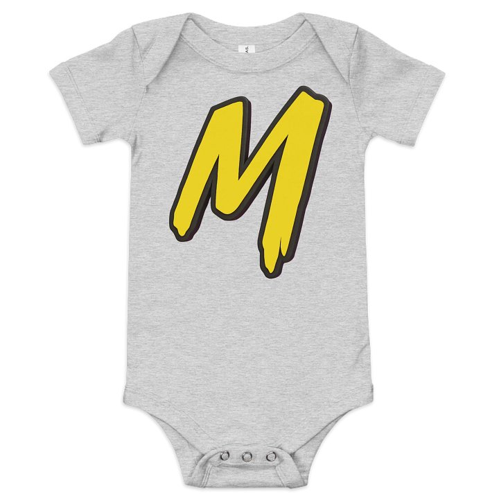 Bold Baby 'M' Onesie product image (4)