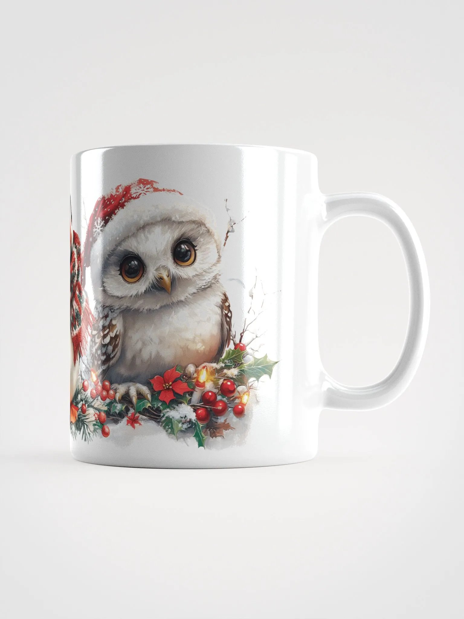 Festive Artic Friends White Glossy Mug product image (1)