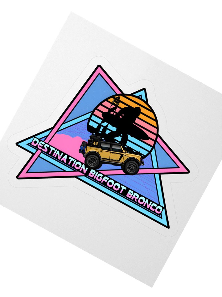 Destination Bigfoot Bronco JC Edition Retro-Inspired Decal (Multiple Sizes Available) product image (4)