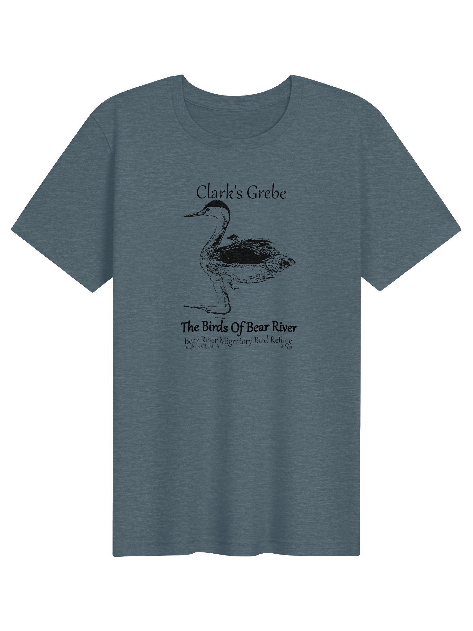 Birds of Bear River Clark's Grebe Unisex T-shirt product image (3)