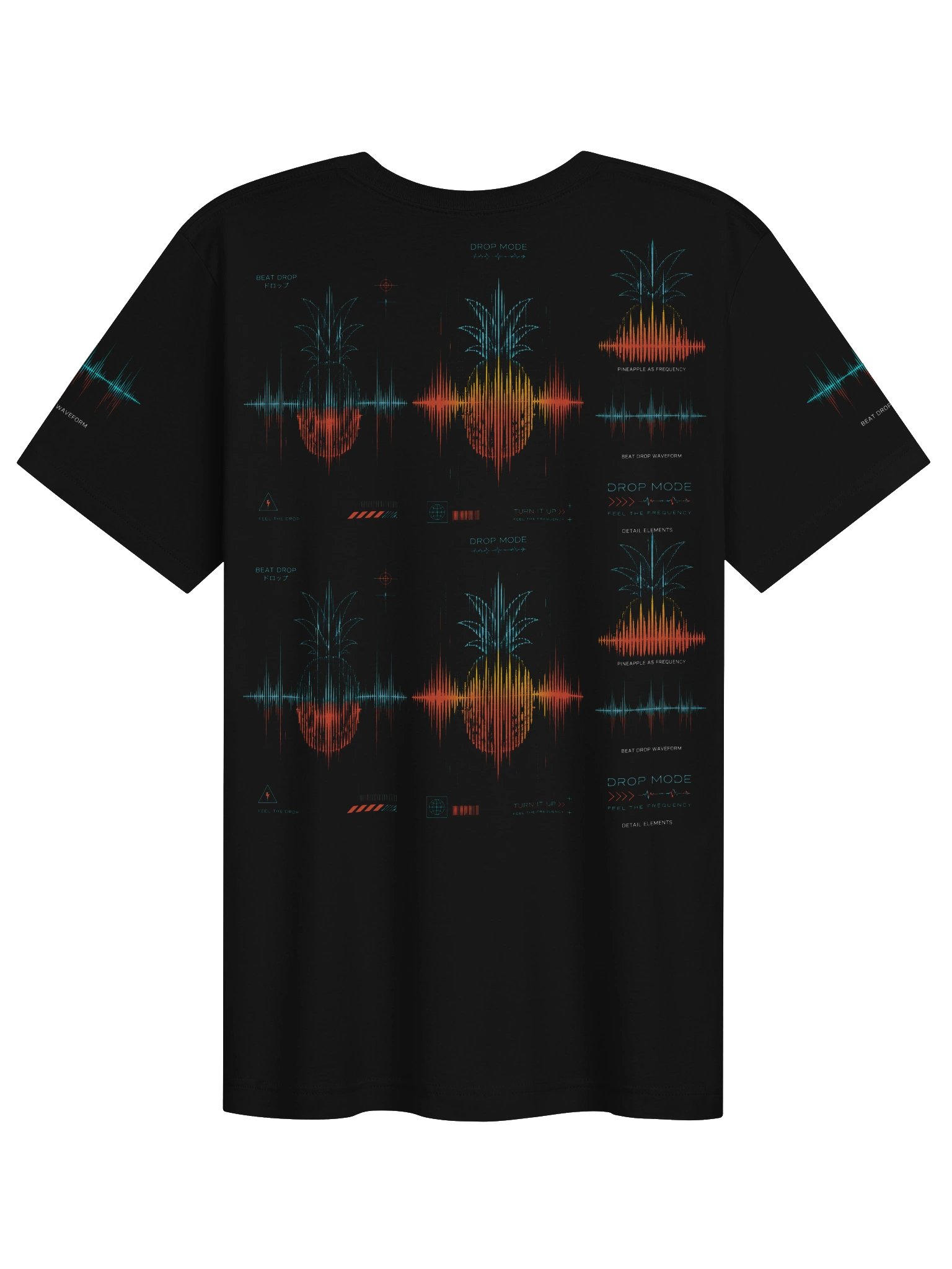Pineapple Wave Tee — Drop Motif Tee by ValerieSkyler product image (2)