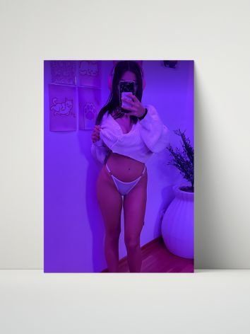 Cosplay Corner x Wavebunny.exe Metal Print | Purple Mirror Selfie 8x10 Metal Print product image (1)