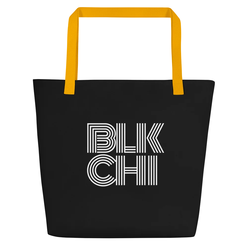 Large Blockline Tote - Yellow product image (1)