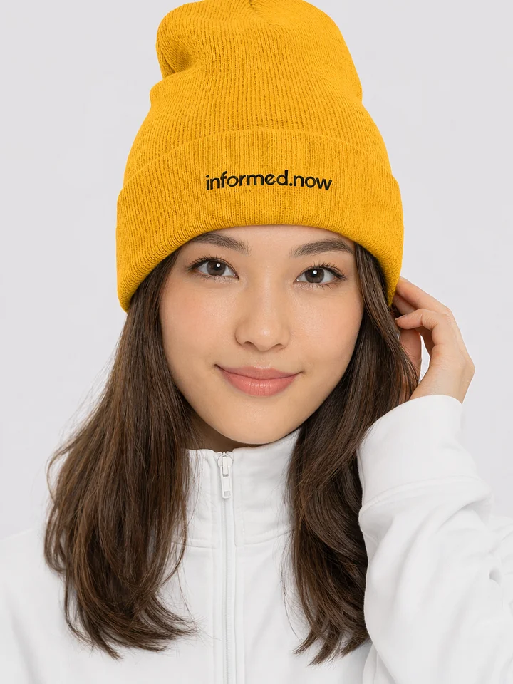 informed.now Cuffed Beanie (Gold) product image (1)