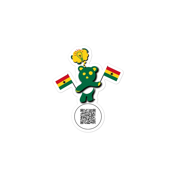 Ghana — Country Bear Sticker | BehrBrained Media product image (2)