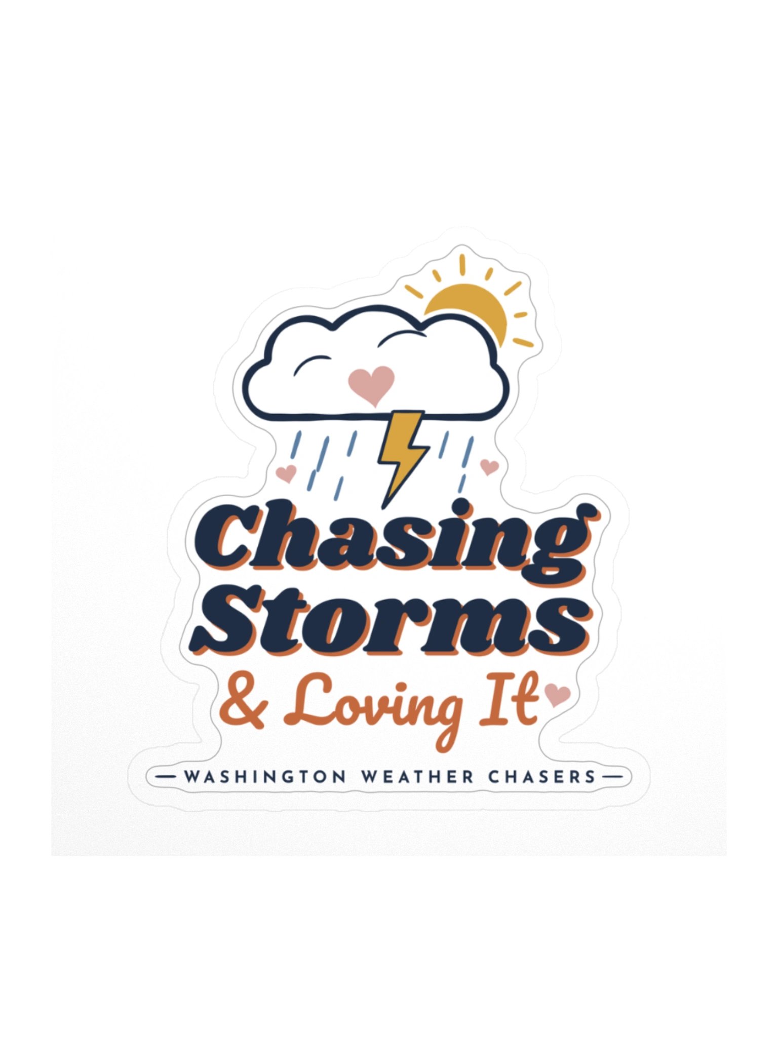 Chasing Storms & Loving It Die-Cut Sticker product image (1)