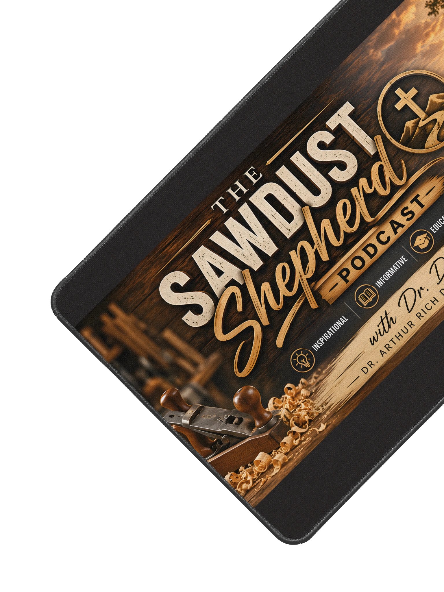 The Sawdust Shepherd Podcast Desk Mat product image (2)
