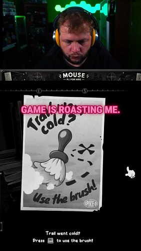 the game is literally roasting me #gamingfunny #roast #mousepiforhire #gamer