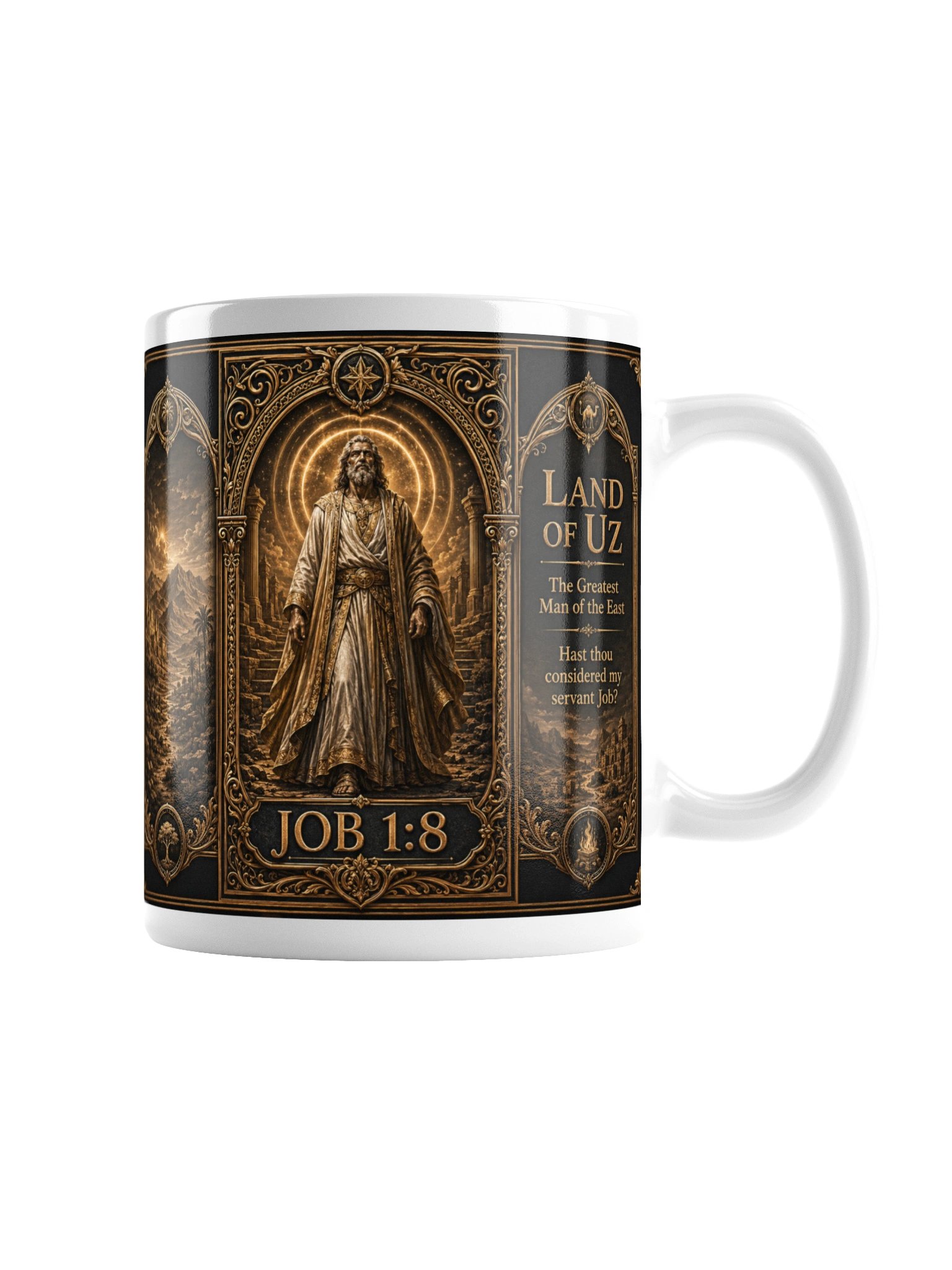 a 20 oz. Land of Uz Biblical Mug inspire by Job 1:8 product image (3)